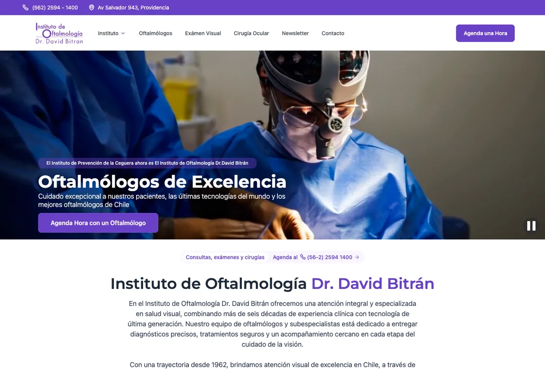 Sitio de Instituto de Oftalmología